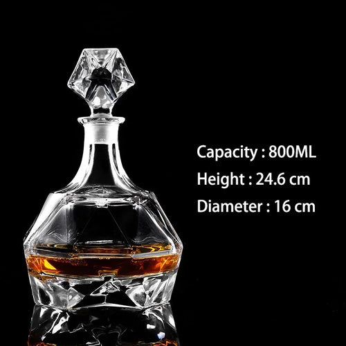 Crystal Glass Whiskey Decanters