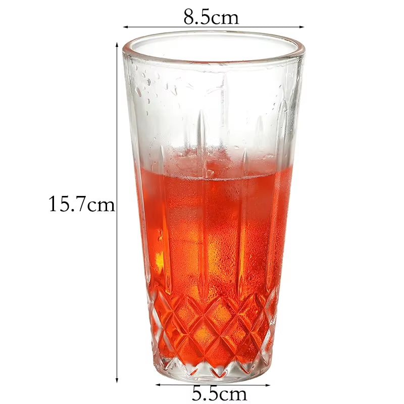 Crystal Glass Cocktail Shaker, 17Oz Martini Shaker Glass