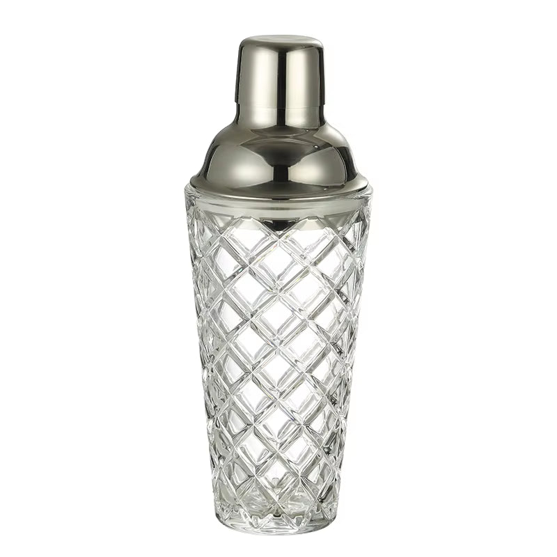 Crystal Glass Cocktail Shaker, 17Oz Martini Shaker Glass