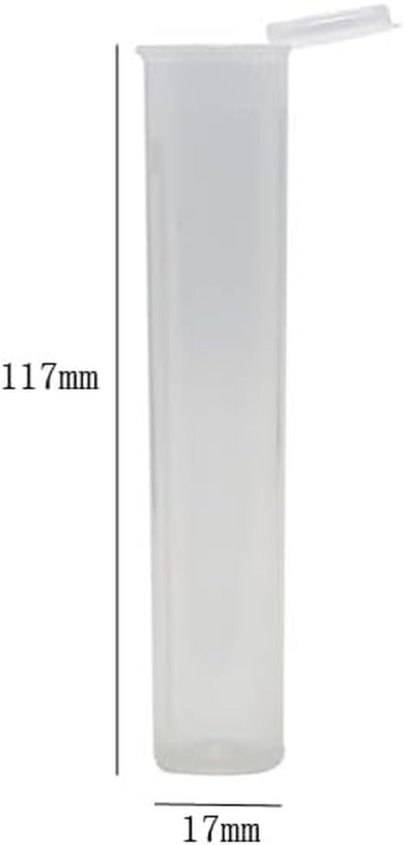 10 Pieces Small Size Cigar Tube Cigar Case Plastic Cigar Storage Tube Cigar Storage Case Single Cigar Holder Cigar Container with Caps, Clear