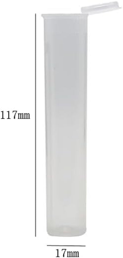 10 Pieces Small Size Cigar Tube Cigar Case Plastic Cigar Storage Tube Cigar Storage Case Single Cigar Holder Cigar Container with Caps, Clear