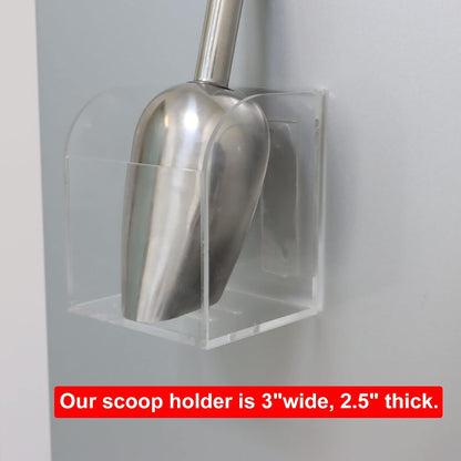 Ice Scoop Holder - Countertop & Wall Mount - 3.7"X2.1"X2.6" (Scoop NOT Included)