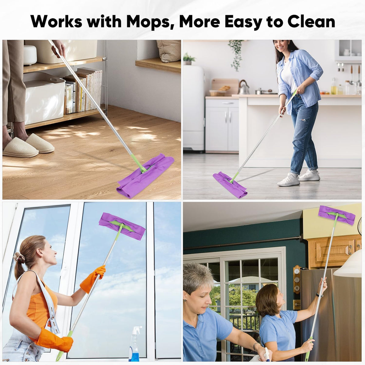 Glass Cleaning Cloths 6PK, Streak Free Towel for Windows, 14X16In