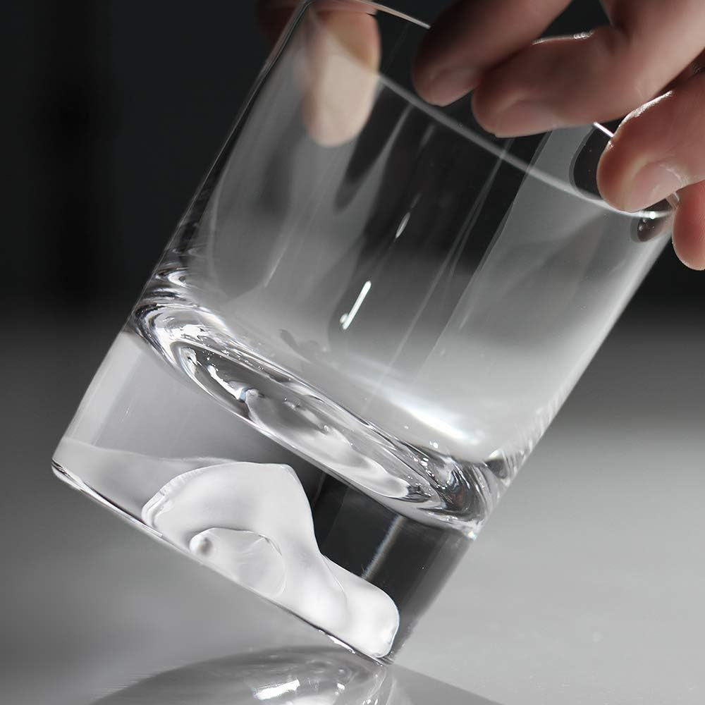 Crystal Whiskey Glasses 10 Oz,Set of 2
