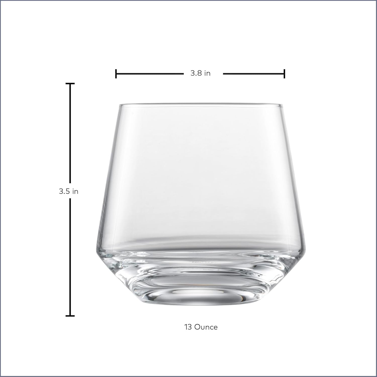 ZWIESEL GLAS Pure Whiskey Glass (Set of 6), Tumblers for Whiskey, Dishwasher-Safe Tritan Crystal Glasses, Made in Germany (13 Ounce)