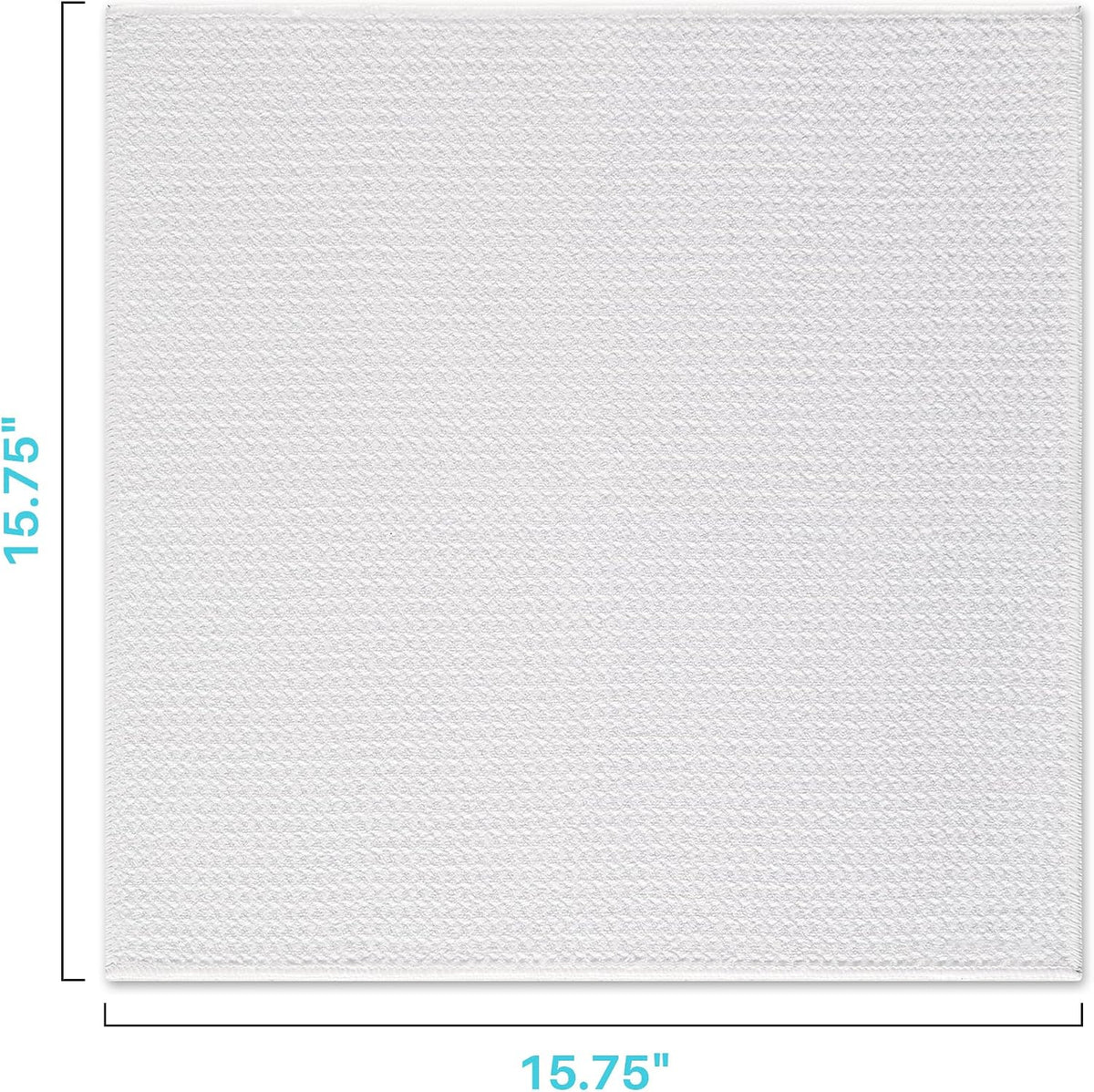 Microfiber Cleaning Cloth, 6 Piece Set, Large, White