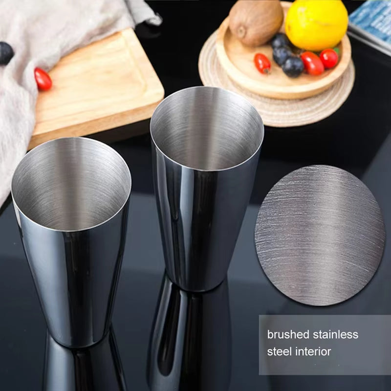 Boston Shaker Professional Stainless Steel Bartender Wine Cup Cocktail Mixer Martini Cocktail Shaker Bar Set