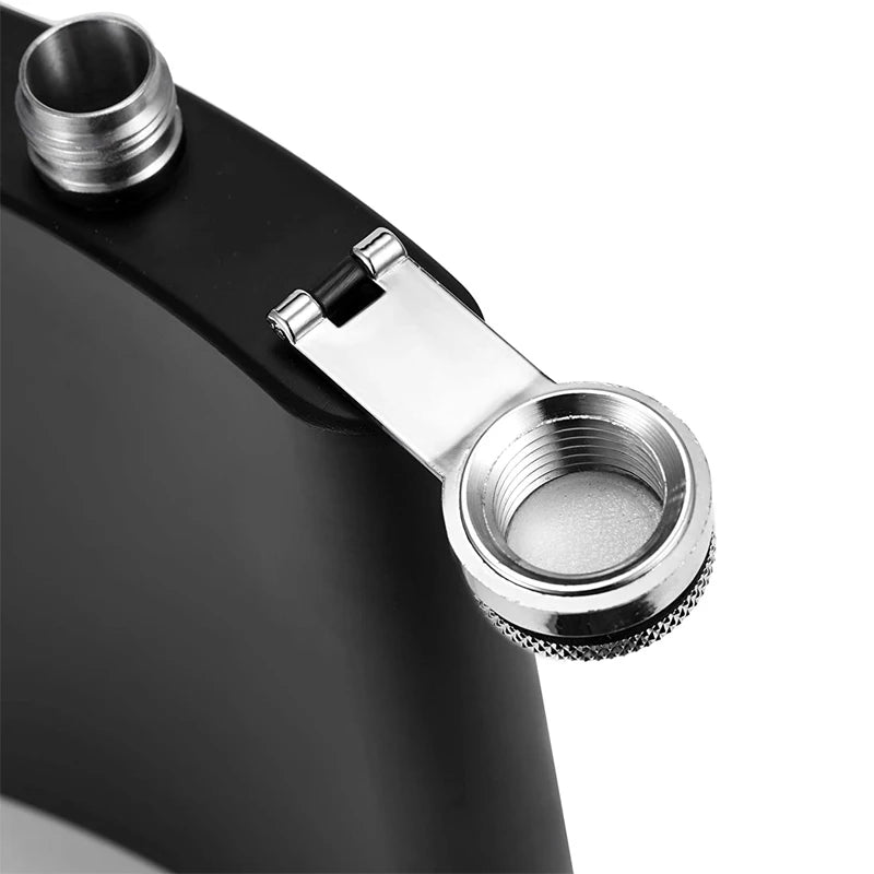 Matte Black Hip Flask for Liquor Stainless Steel Leak Proof with Funnel Flask Set Drinking Whiskey Flask KC0454