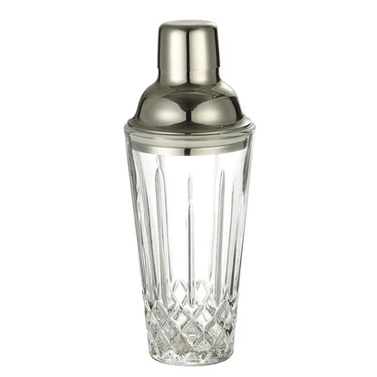 Crystal Glass Cocktail Shaker, 17Oz Martini Shaker Glass