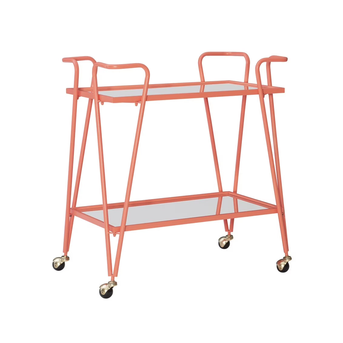 Ellie Steel/Mirror Bar Cart
