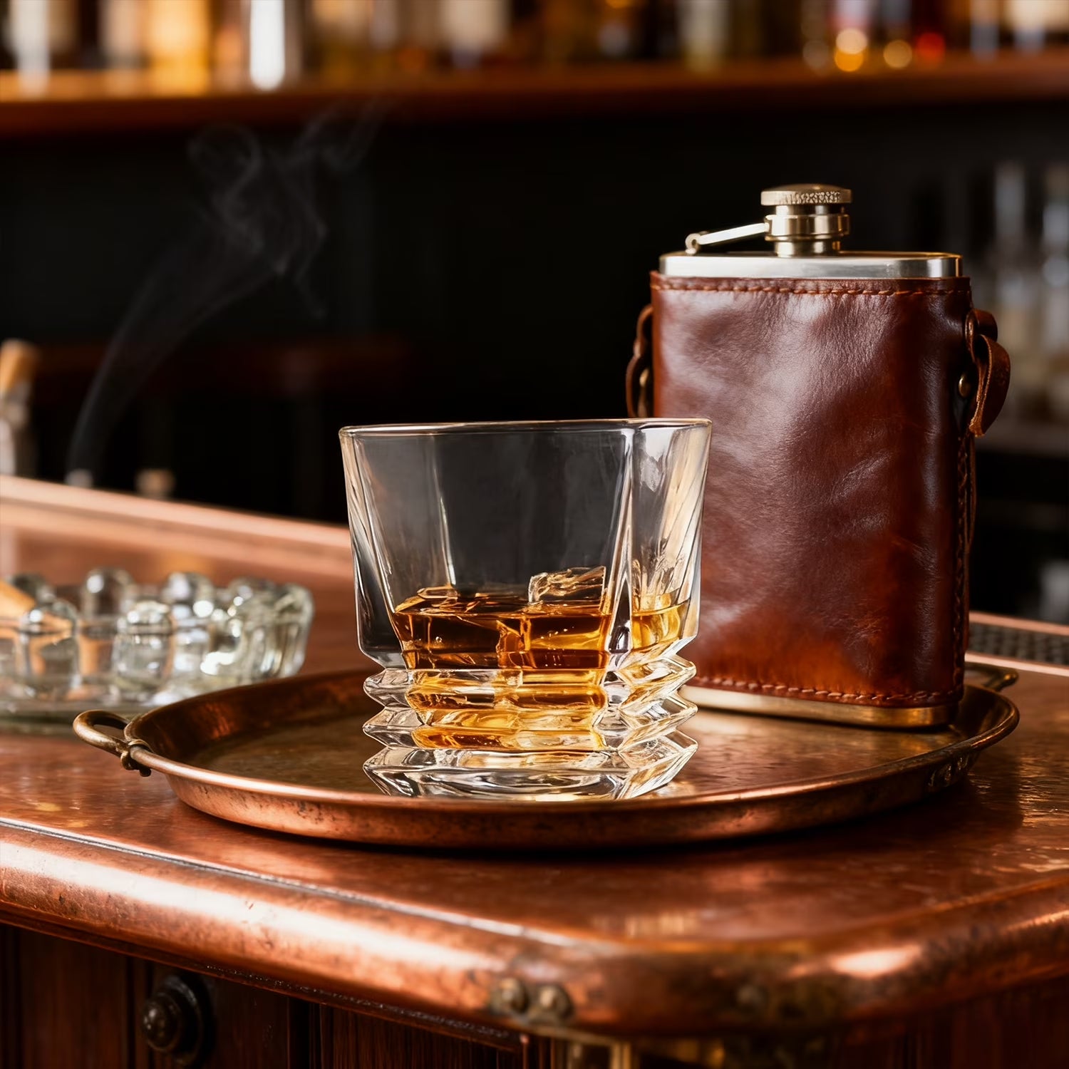 Whiskey Glasses for Men, 9 Oz Crystal Bourbon Glass , Old Fashioned Rocks Barware for Scotch Cognac Vodka Cocktail Rum, Whisky Gifts Set for Father'S Day-2 Pack