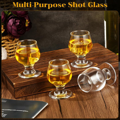 36 Pcs 1.75Oz Mini Shot Glass, Clear, Cute, Perfect for Tasting Brandy Whiskey Juice Vodka Sherry Champagne Beer