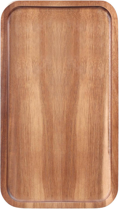 Acacia Wood Serving Trays Charcuterie Board Cheese Platter Wooden Plates