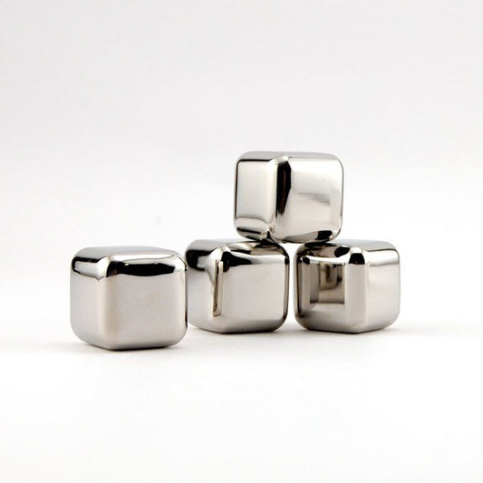 Stainless Steel Ice Cubes - Premium Whiskey Stones | Professional Chilling Stones