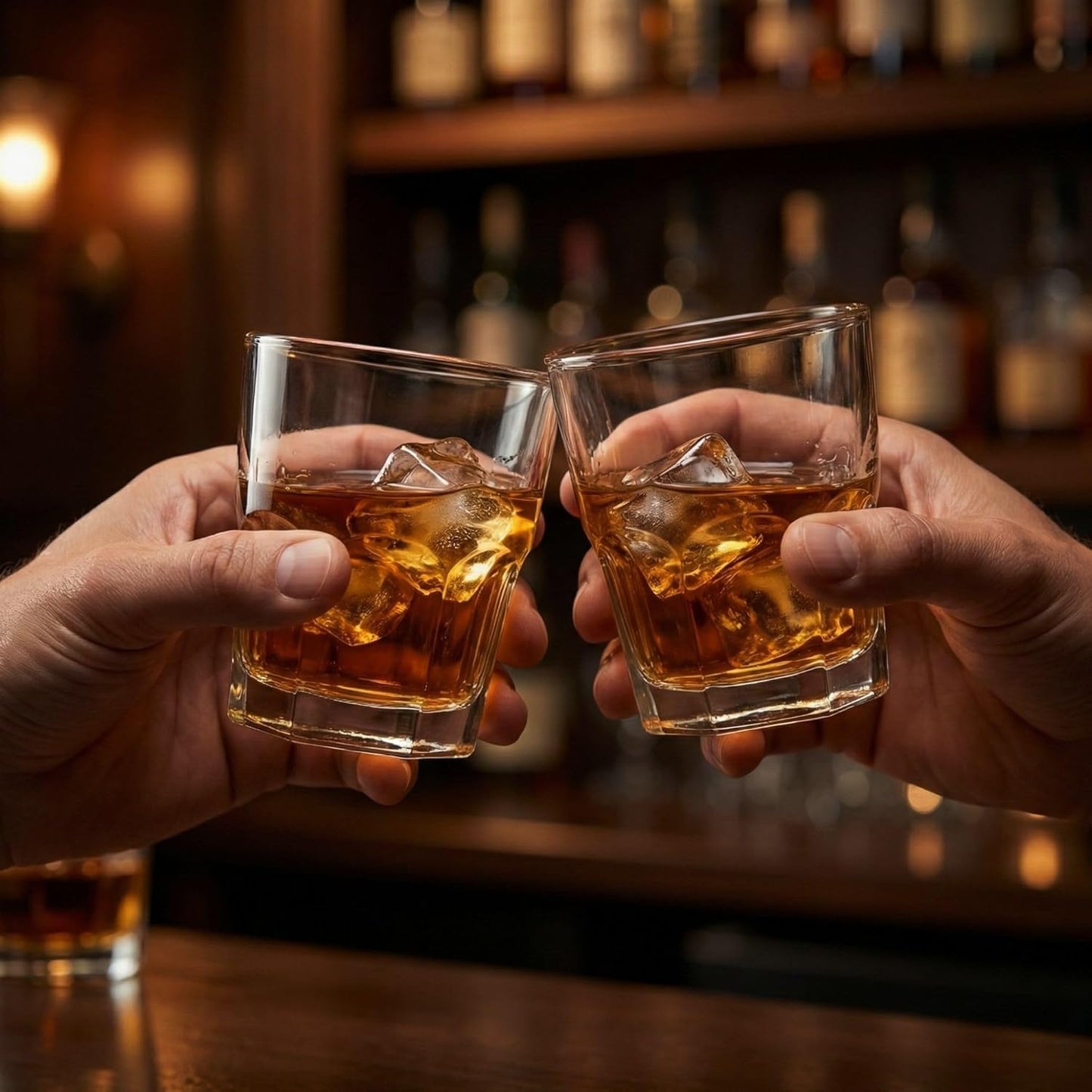 Otto 5 Ounce Whiskey Glasses Set of 6 Paneled Rocks Glasses - Fine-Blown Tempered Heavy Base Dishwasher-Safe Clear Glass Scotch Glasses for Cocktails or Liquors