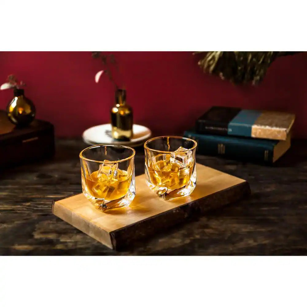 Aurora 8 Oz. Crystal Whiskey Glasses (Set of 4)