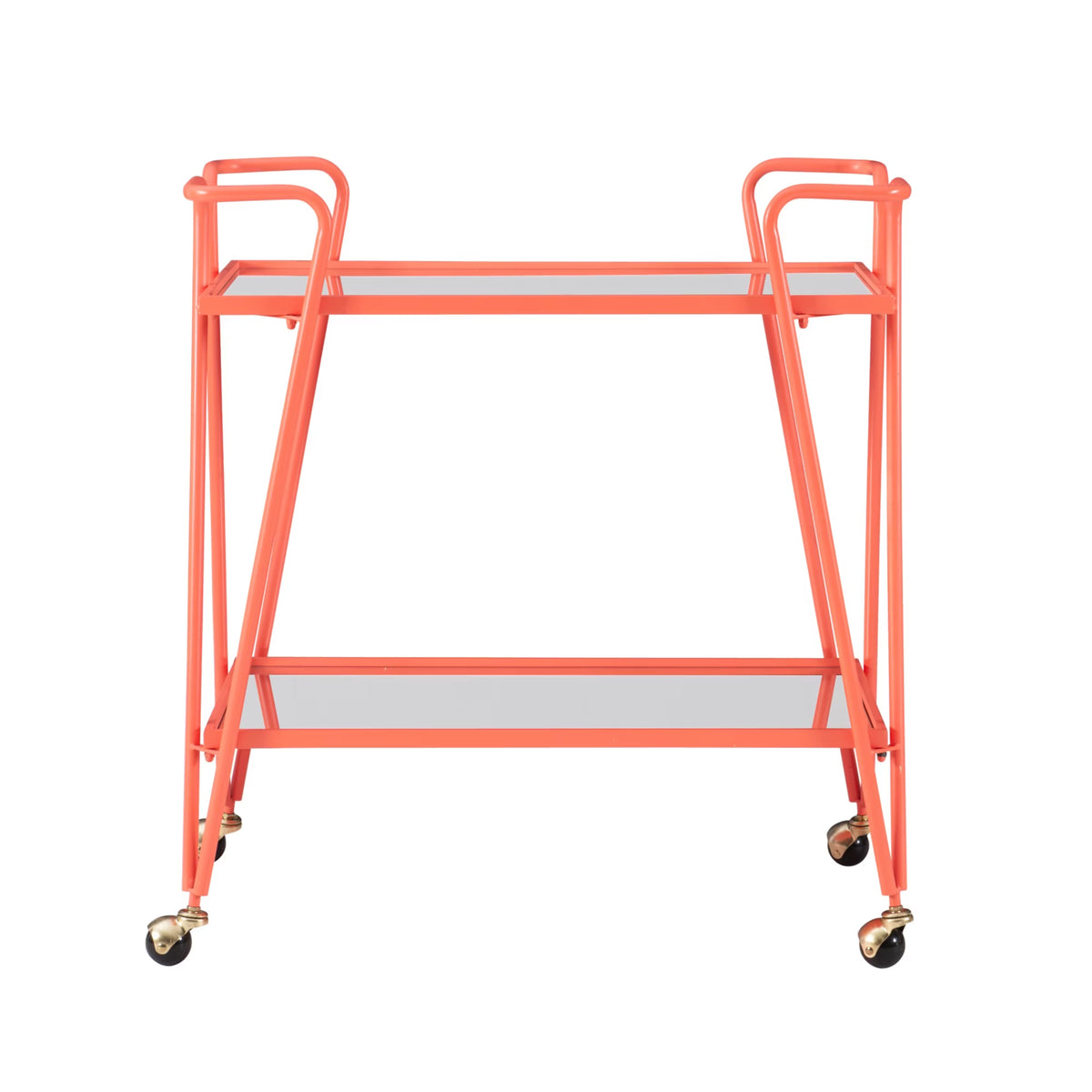 Ellie Steel/Mirror Bar Cart