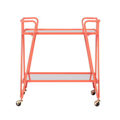 Ellie Steel/Mirror Bar Cart