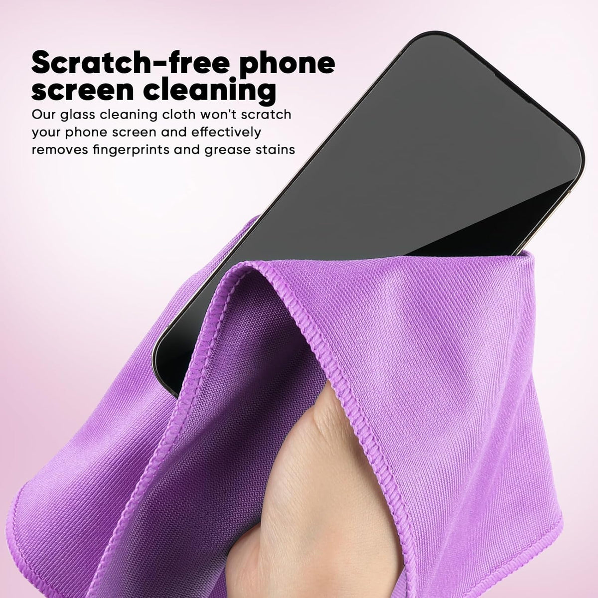 Glass Cleaning Cloths 6PK, Streak Free Towel for Windows, 14X16In