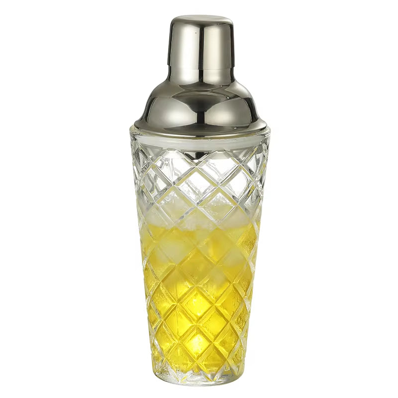 Crystal Glass Cocktail Shaker, 17Oz Martini Shaker Glass