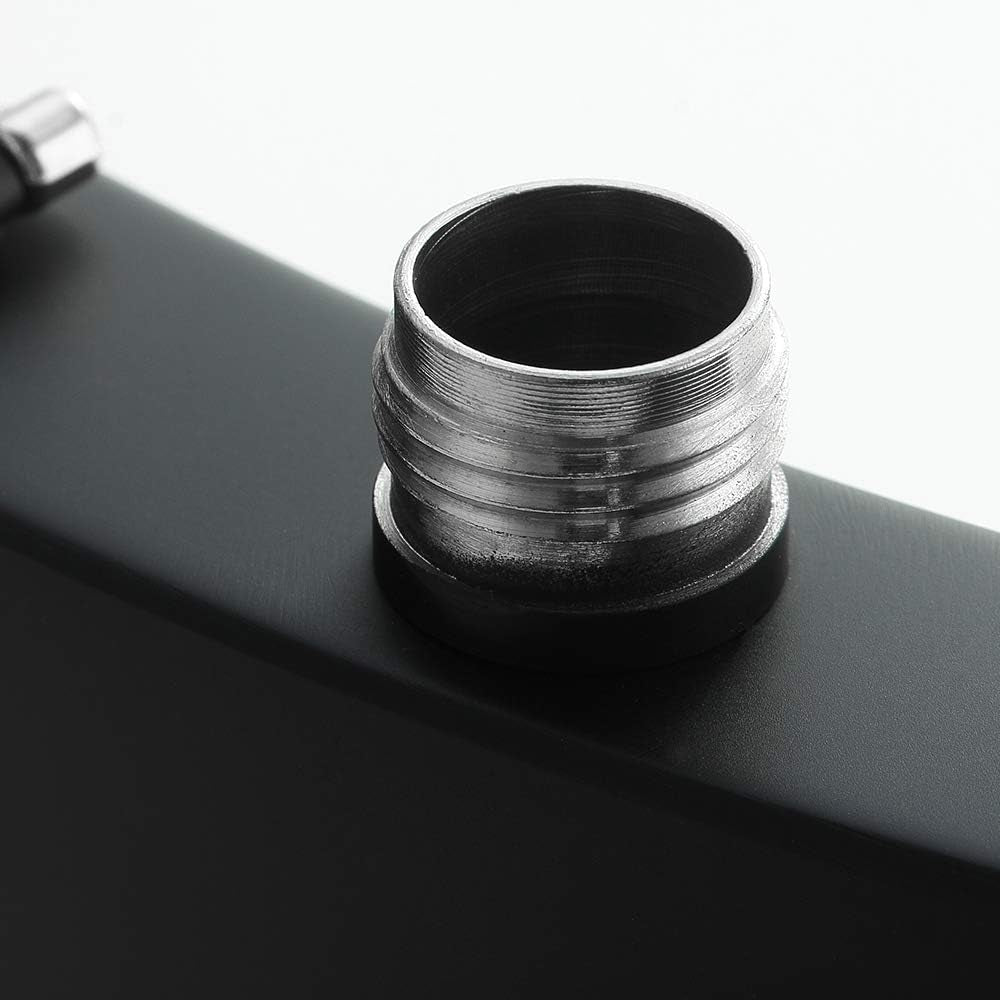 8 Oz Matte Black Pocket Liquor Whiskey Hip Flask with Funnel, Stainless Steel and Leak Proof
